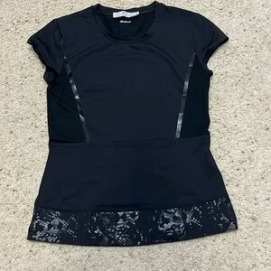 Adidas by Stella McCartney Black Short Sleeve Top Size Large